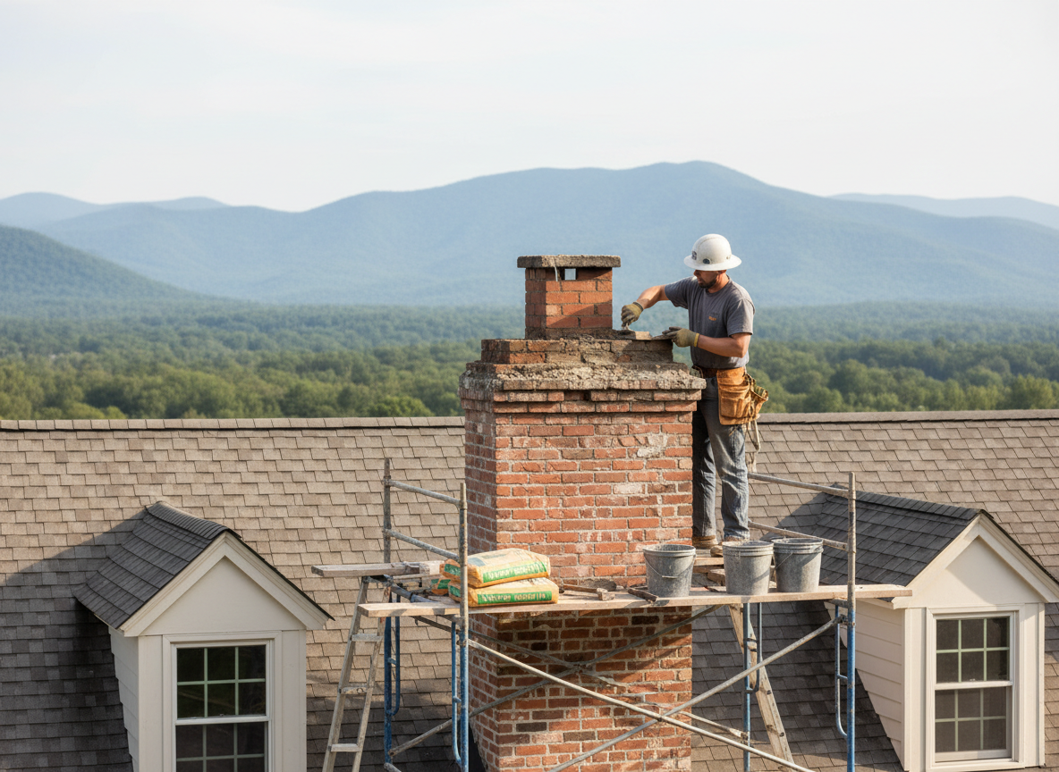 chimney masonry repair in Ashville