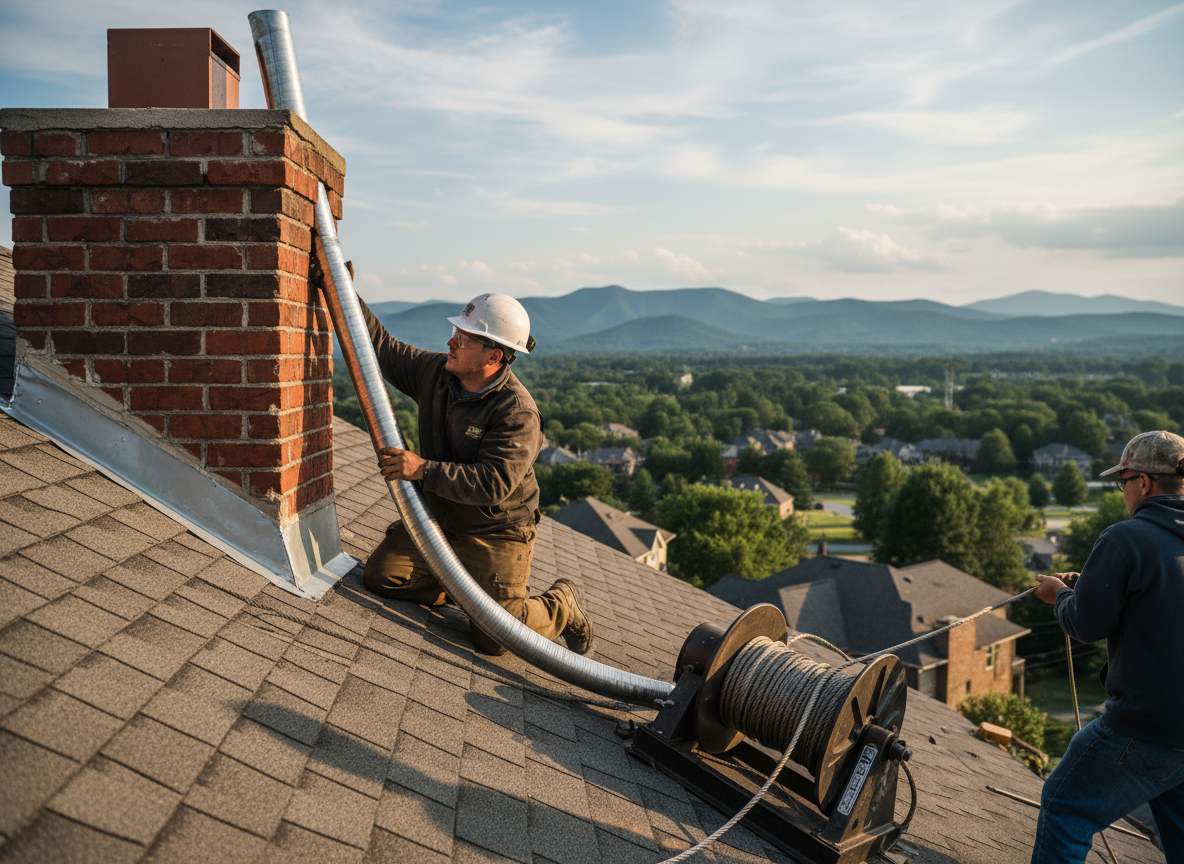 chimney relining in Ashville