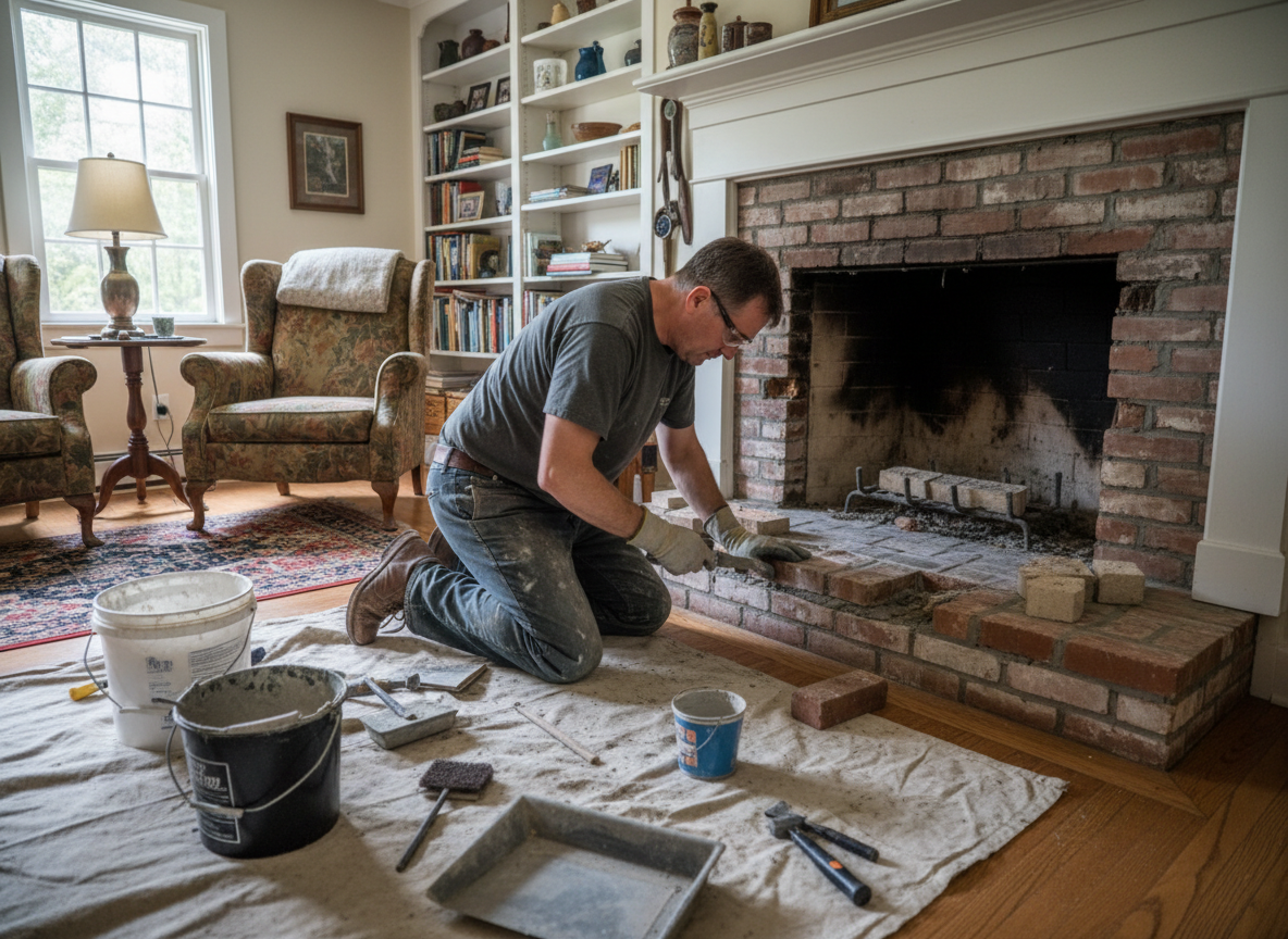 fireplace repair in Ashville