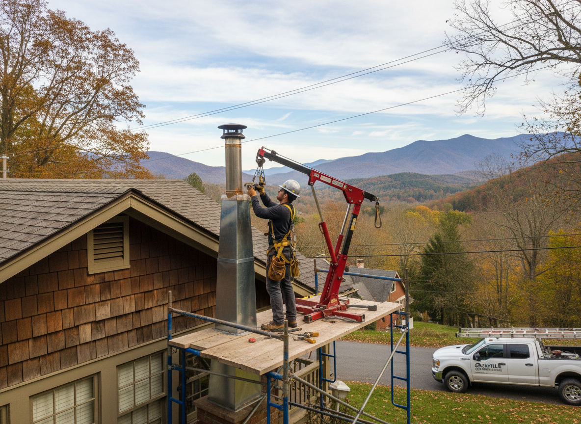 prefabricated chimney repair in Ashville